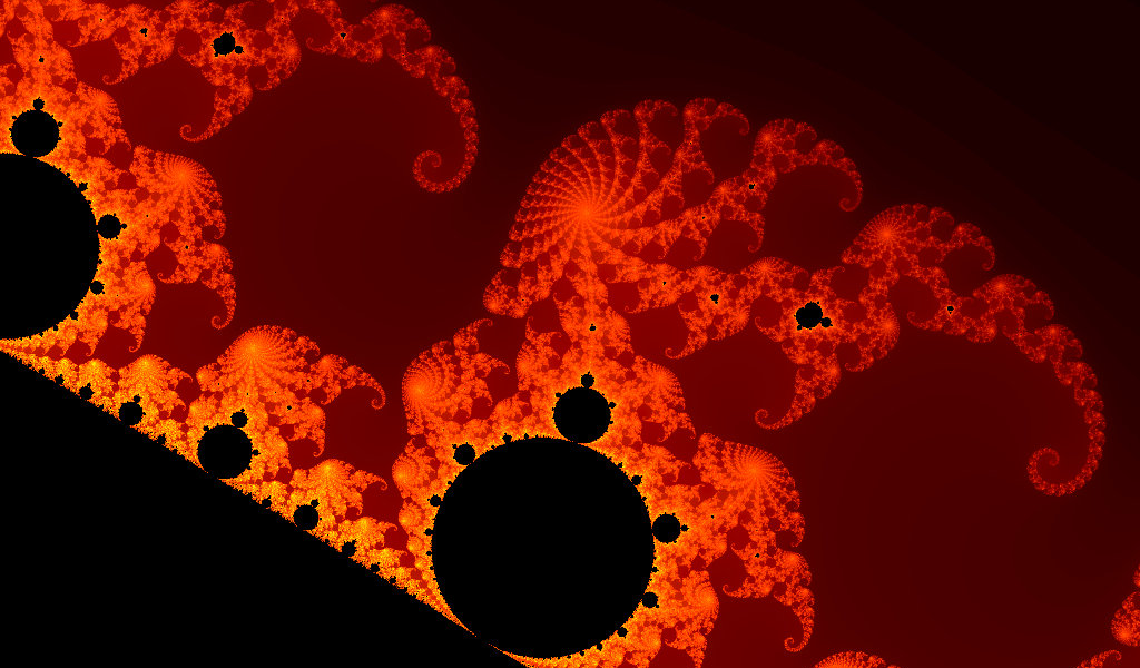 Partie de la fractale de Mandelbrot