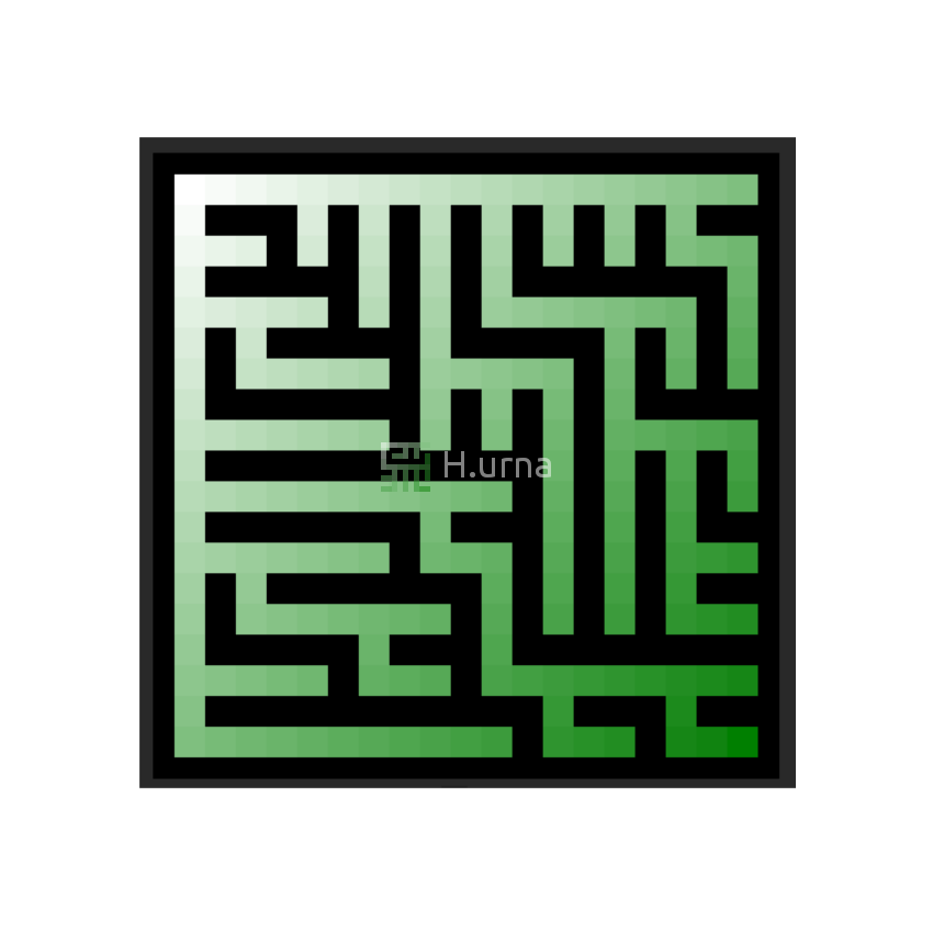 Bias maze from a binary tree generator