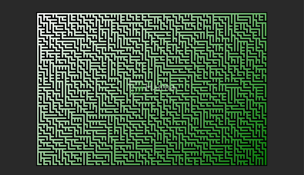 Labyrinthe crée par un algorithme d'Arbre Binaire