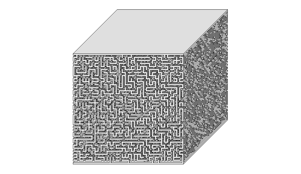 Hurna - Perfect Cubic Hypermaze by Walter D. Pullen using Daedalus Software