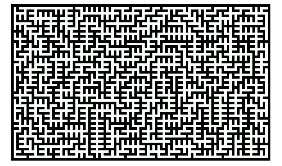 Hurna Labyrinthe Orthogonal par un algorithme de recherche en profondeur