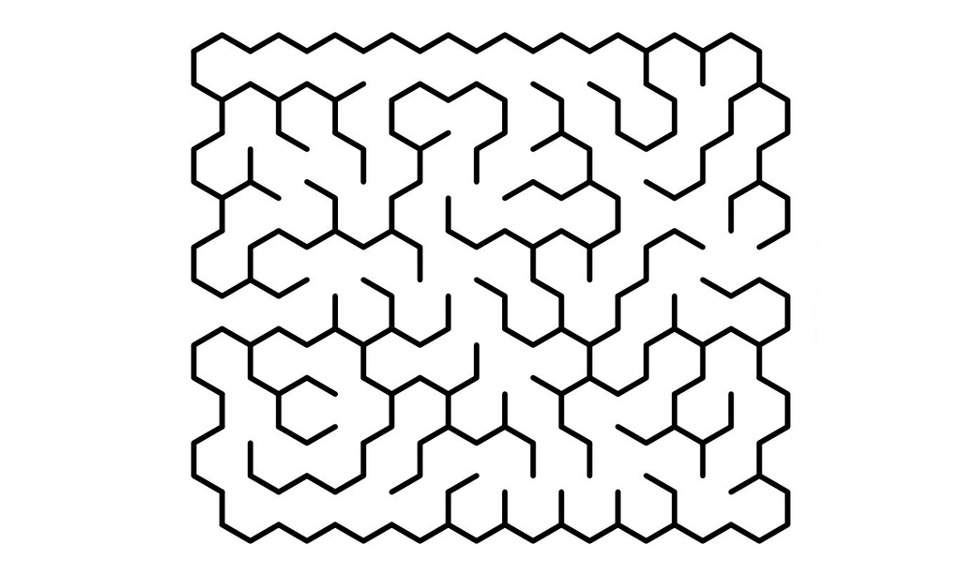 Sigma labyrinthe - composé d'octogones juxtaposés