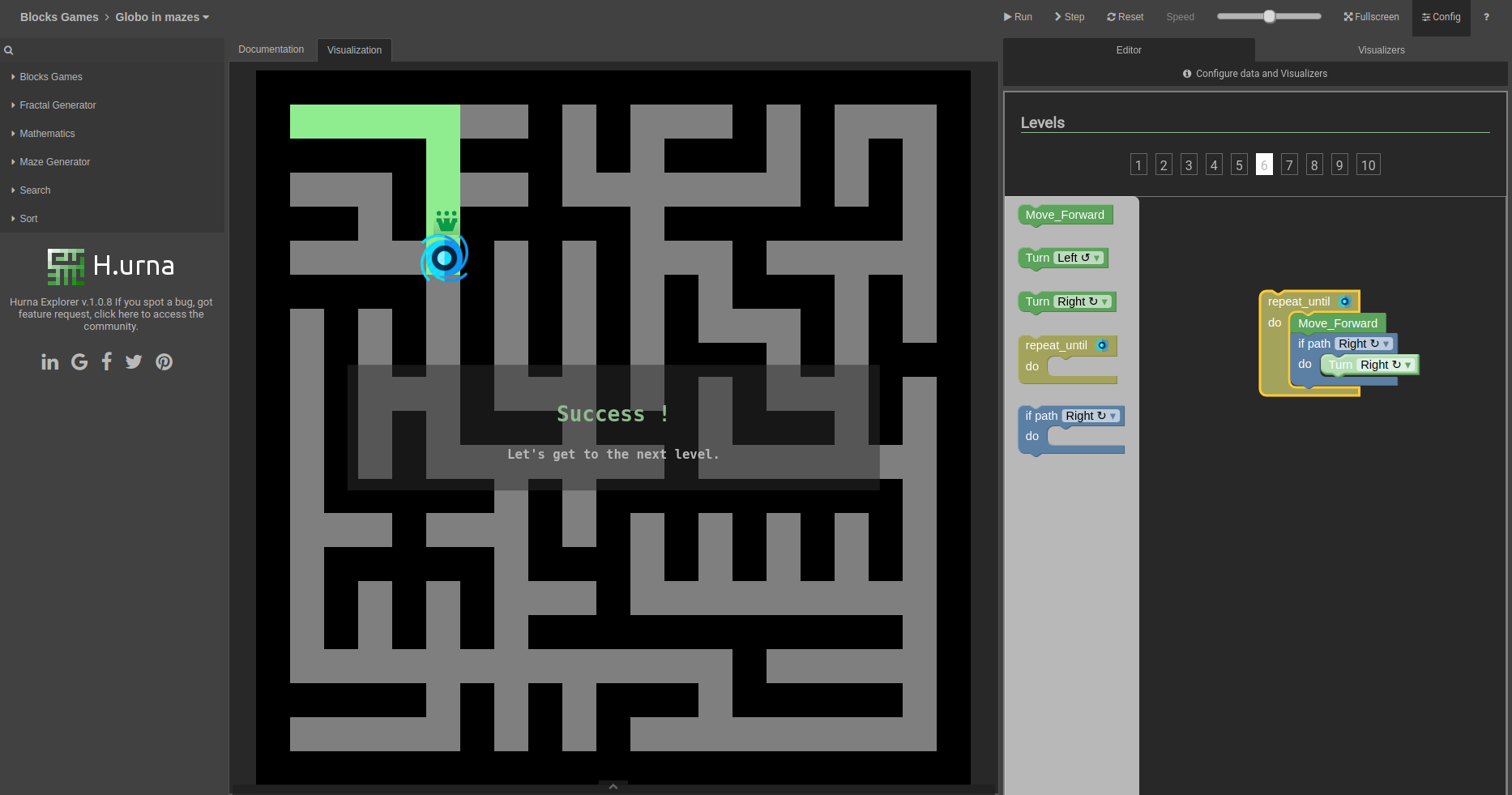 Screenshot Labyrinth - Solution Level 06
