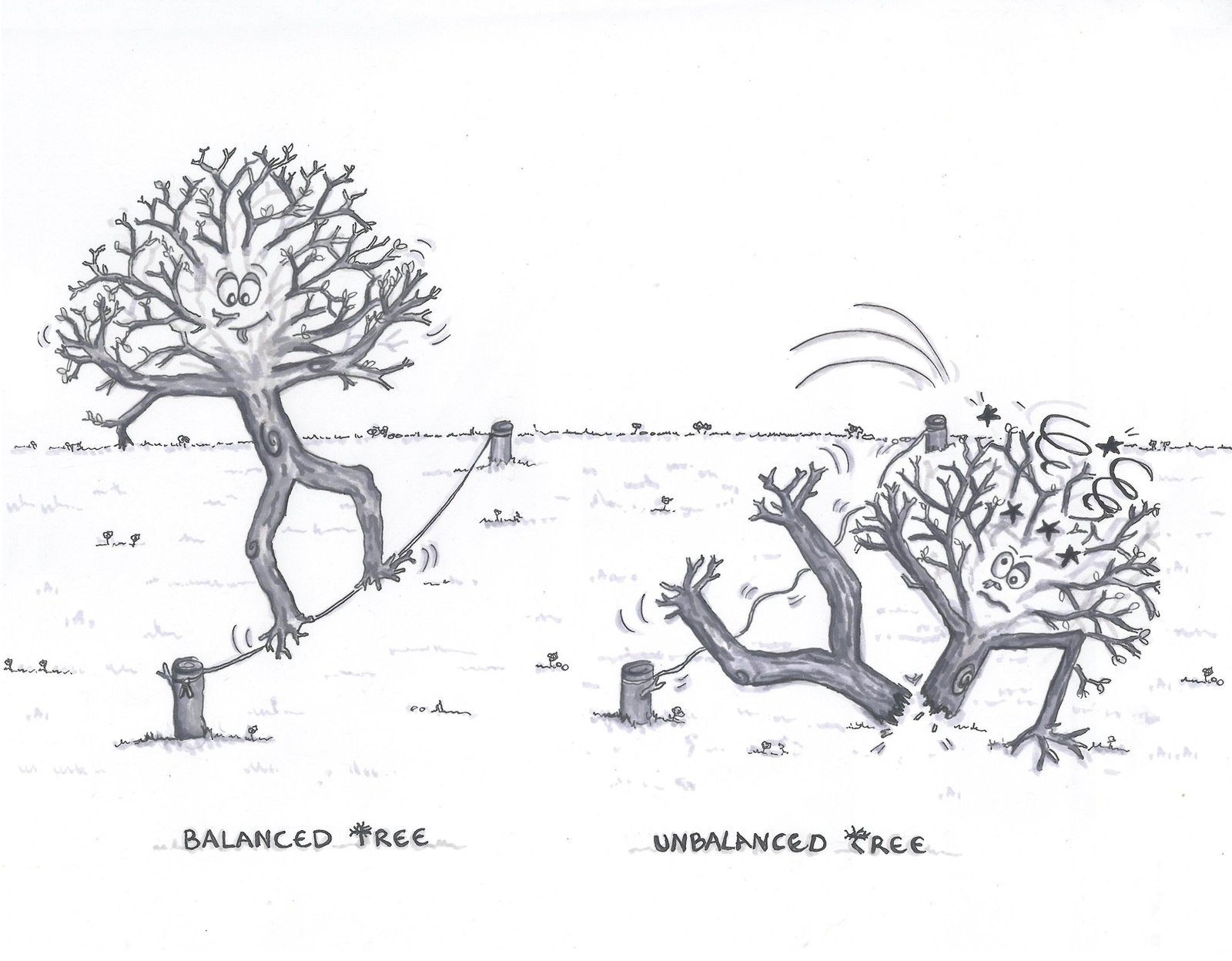 Arbre équilibré (Balanced Tree) et Arbre désequilibré (Unbalanced Tree)