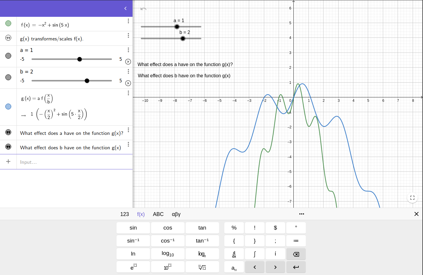 Math Graph Calculator - Solver - AI Globo - Mathematics Visualizer